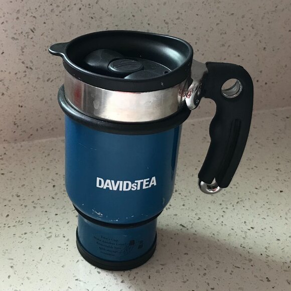 David's Tea Stainless Steel Travel Mug w/ Strainer - Picture 1 of 5